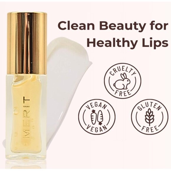 MERIT Shade Slick Tinted Lip Oil - Bel Air (Clear Glossy) NEW IN BOX - Picture 5 of 6